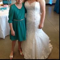 Peeing in a wedding dress