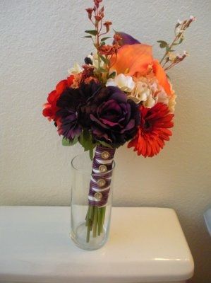 orange and purple flowers?