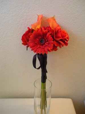 orange and purple flowers?