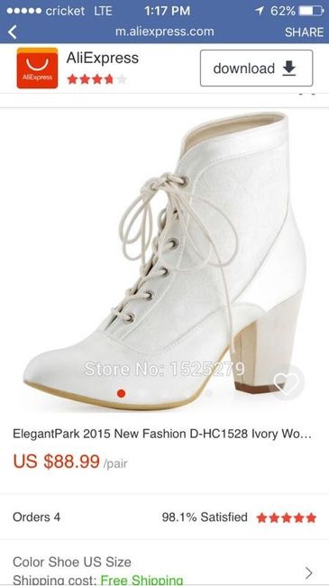 Has anyone wore boots on your wedding day?