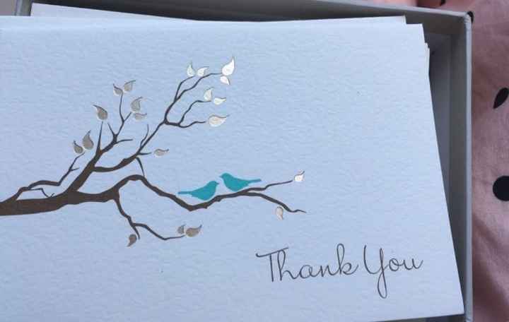 Thank you cards?