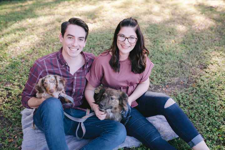 Engagement pics with pet - 1