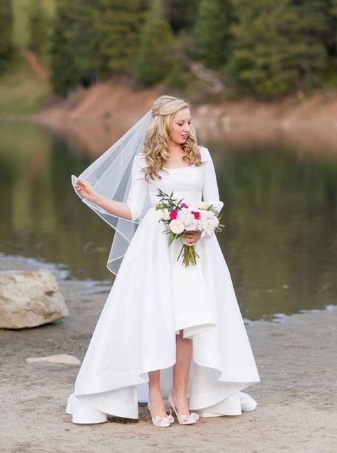 A high-low dress:
