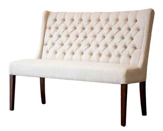 tufted dining bench