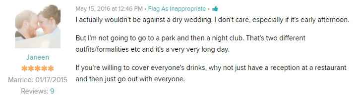 does this sound like a fun weddimg or tacky