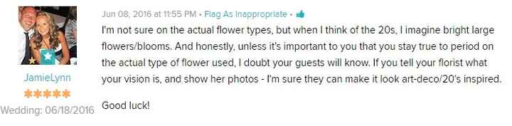 Popular Flowers in 1920s