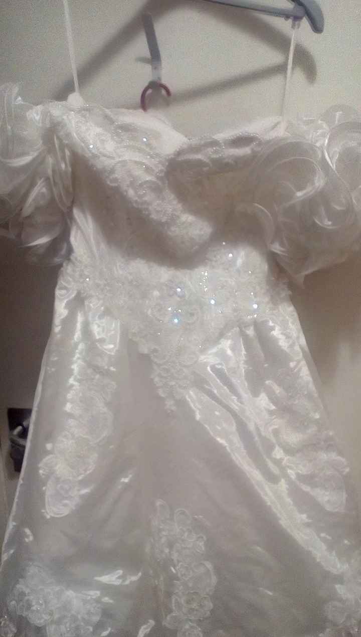 I've gone and bought a second wedding dress.