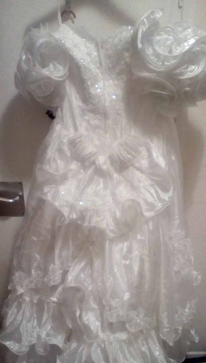 I've gone and bought a second wedding dress.