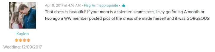 Making my dress?