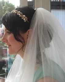 Veil over bun 7