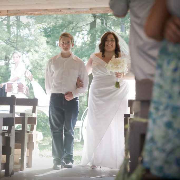My 6-Year-Old Walked Me Down The Aisle & Gave Me Away At My Wedding