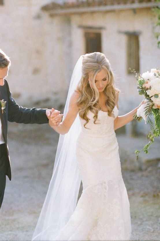 long hair bride