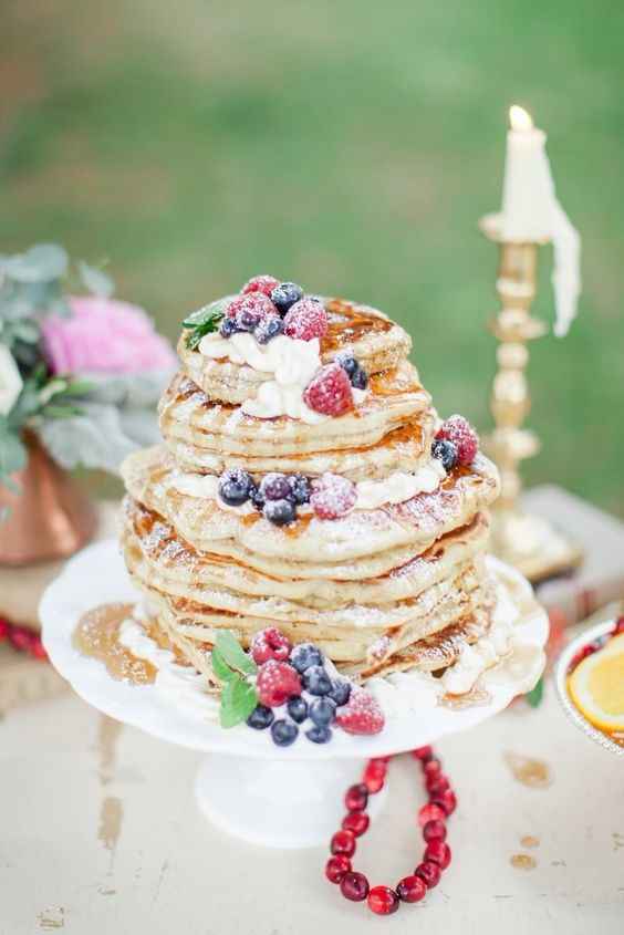 pancake wedding cake