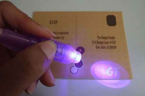 Numbering RSVPs with invisible ink