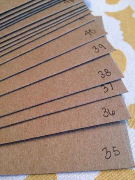 Numbering RSVPs on the back