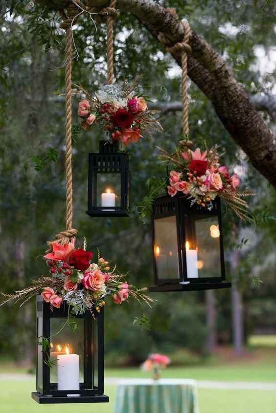 Hanging lanterns