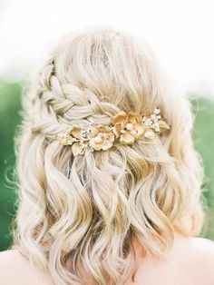 medium bridal hair
