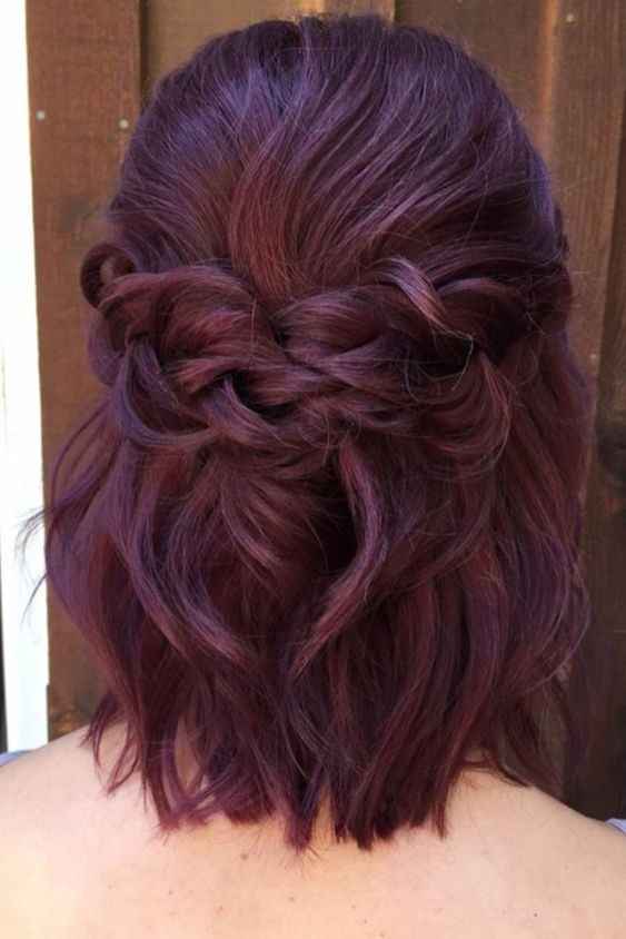 medium bridal hair