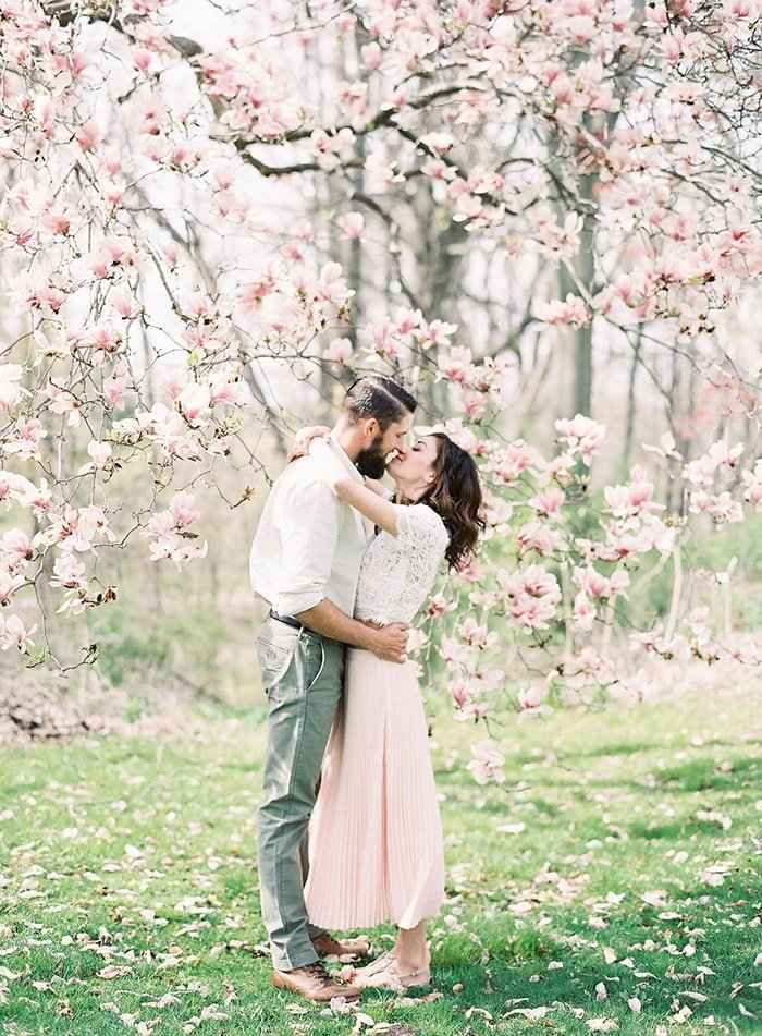 spring engagement pic
