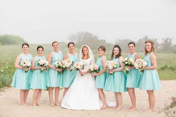 Matching Bridesmaid Dresses