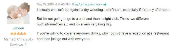 does this sound like a fun weddimg or tacky