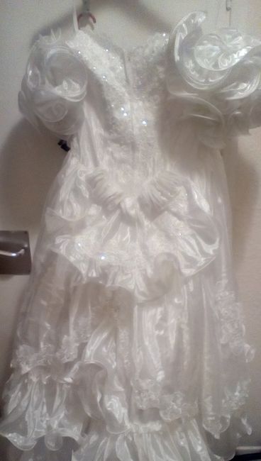 I've gone and bought a second wedding dress.
