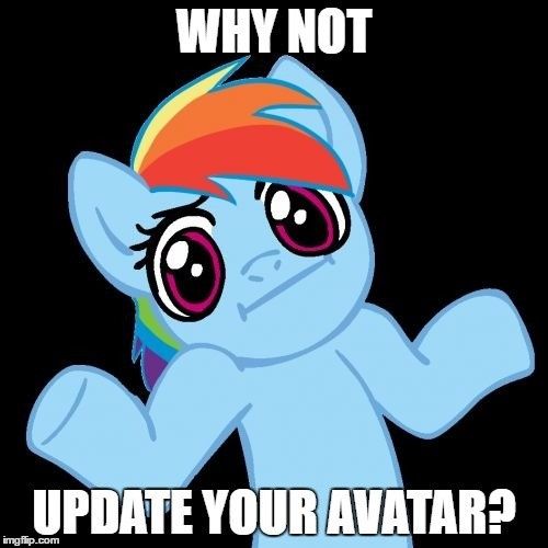 *CLICK HERE* for help updating your avatar!