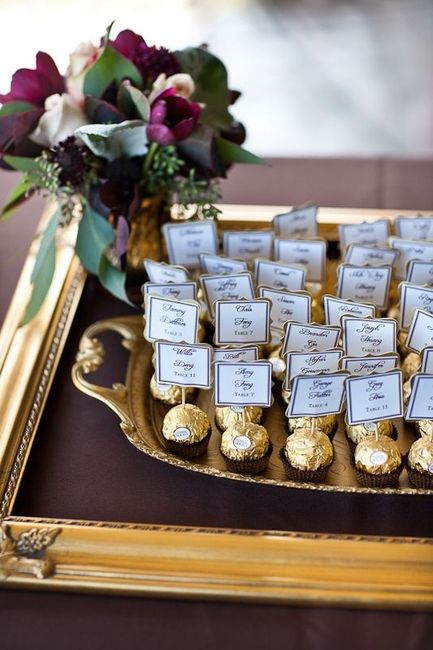 Food-related escort cards: Which would you want? 2