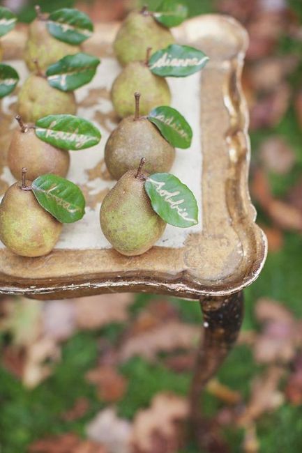Food-related escort cards: Which would you want? 3