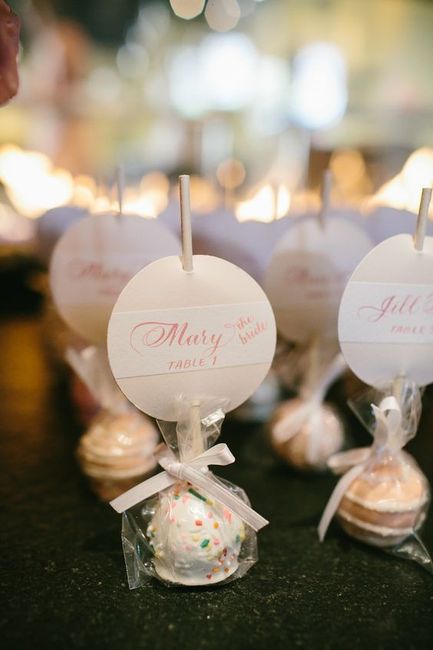 Food-related escort cards: Which would you want? 4