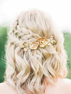 medium bridal hair
