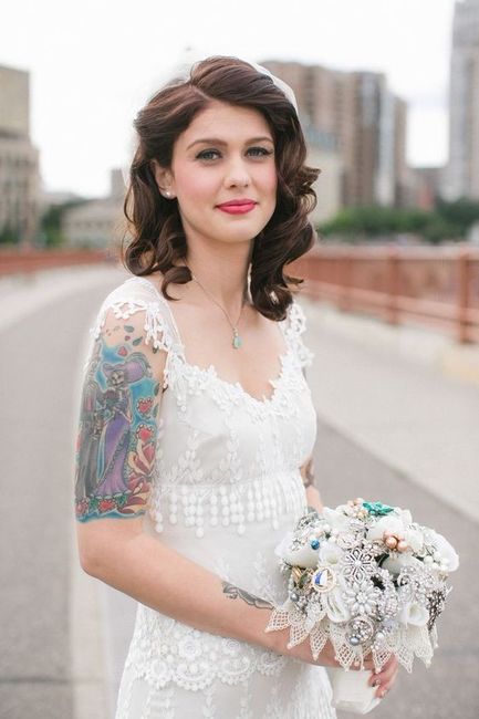 medium bridal hair