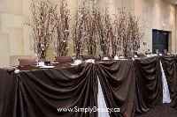 How are you decorating head table?