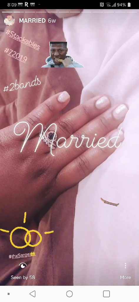 Show me your engagement rings and bands - 2