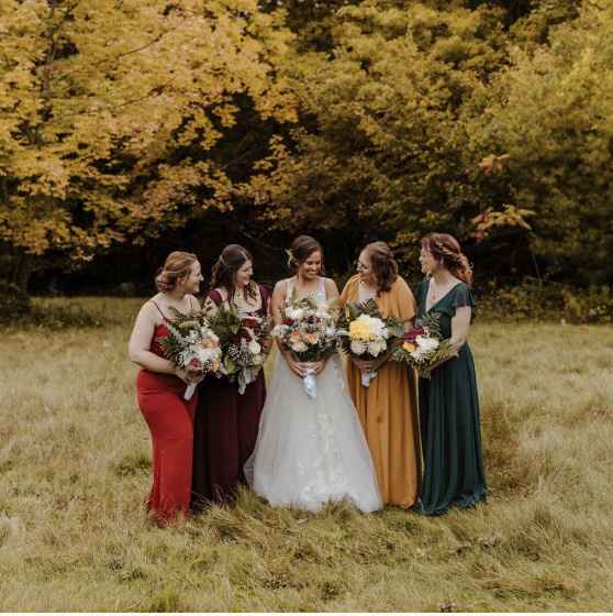 Fall Mix matched Bridesmaid Dresses Weddings Wedding Attire Wedding Forums WeddingWire