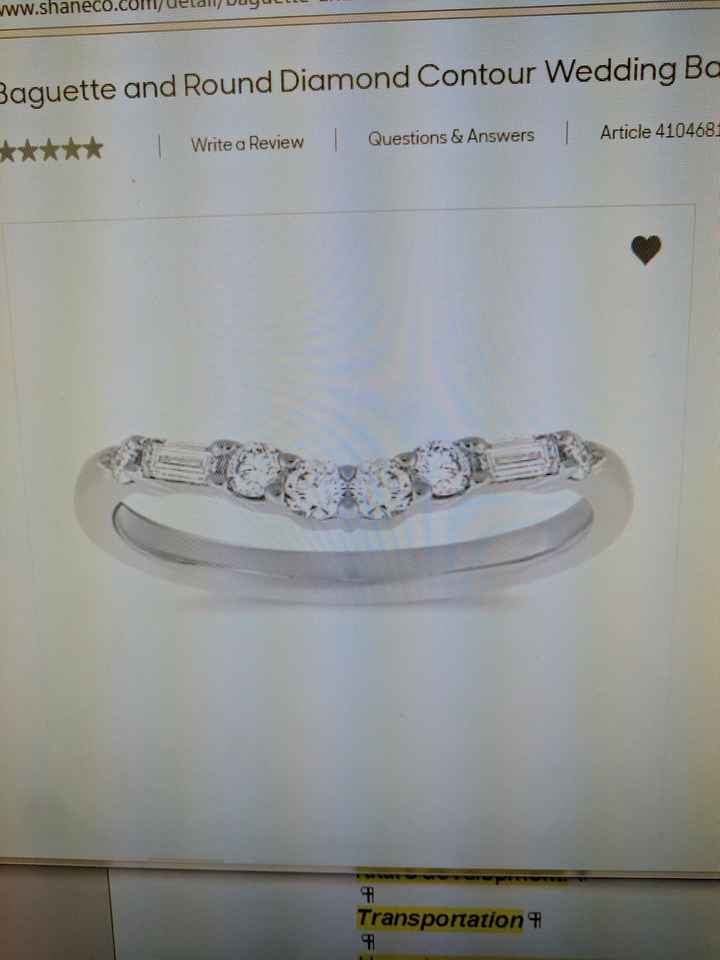 Band with 3-stone engagement ring?