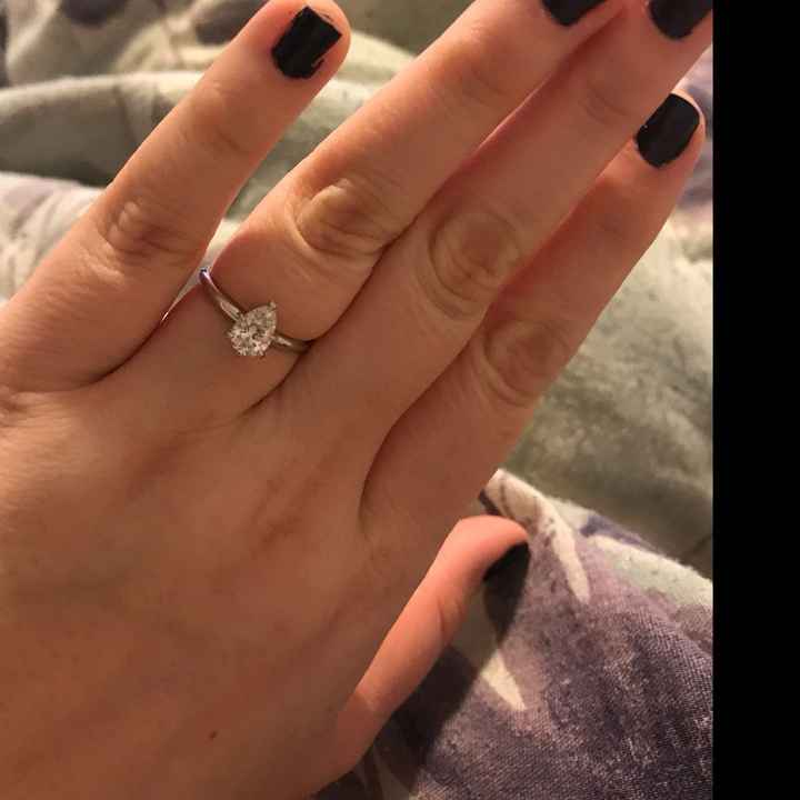 Pear/tear drop shaped rings - 1