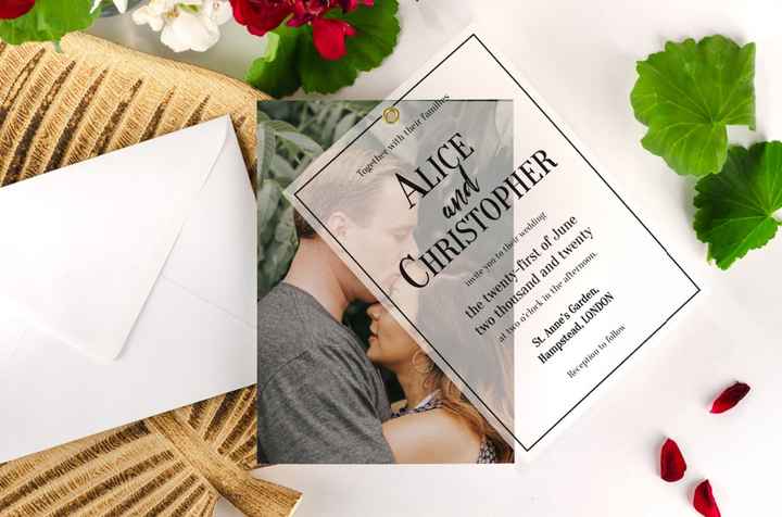 Photo wedding invitations