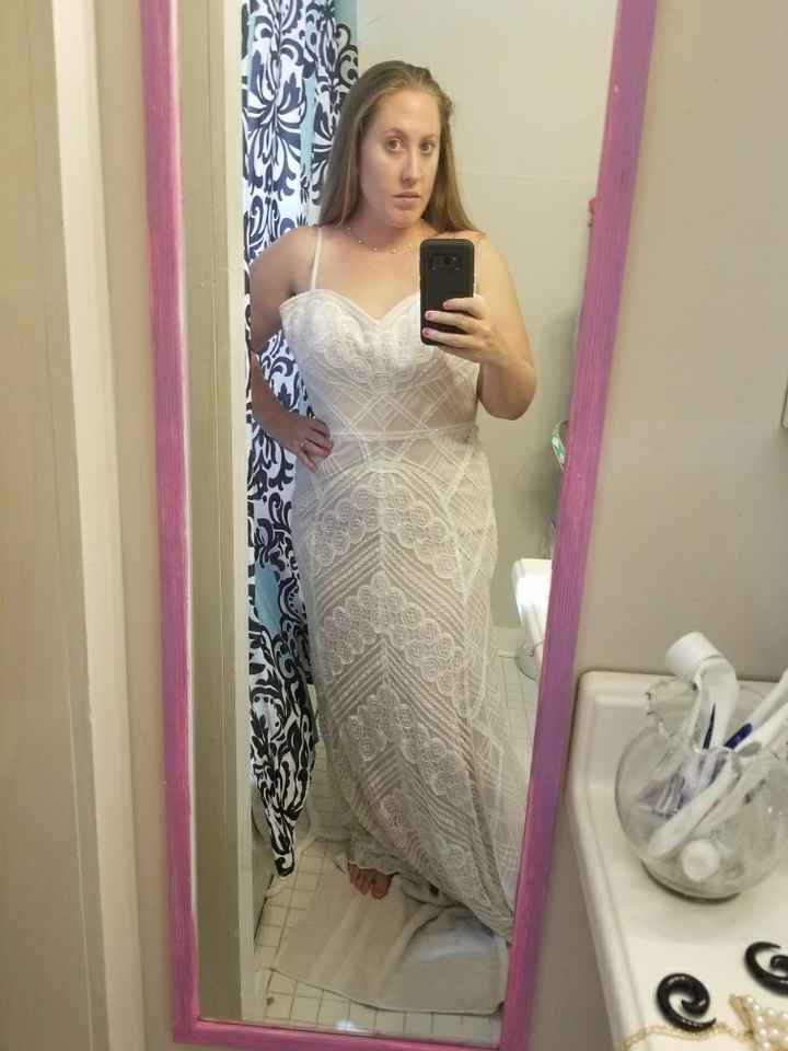 Finally brought my dress home!