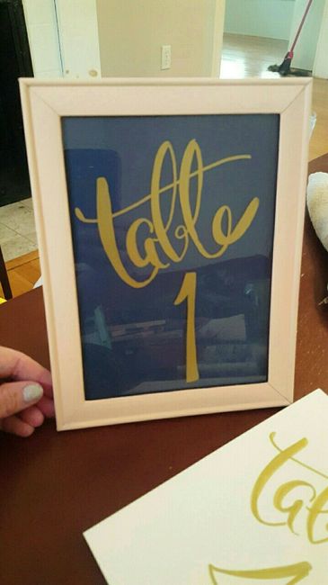Table Number DIY finished!