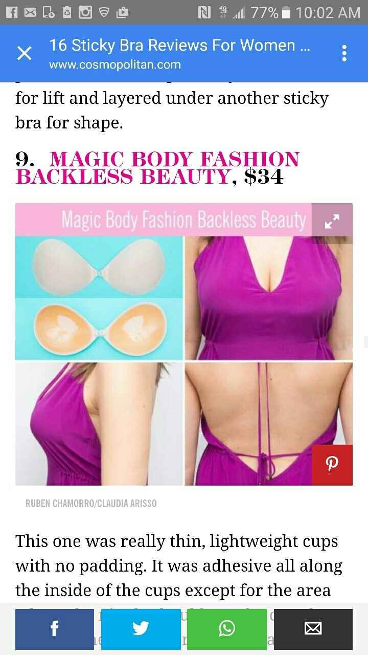 Sticky backless bra for larger bust?, Weddings, Wedding Attire, Wedding  Forums