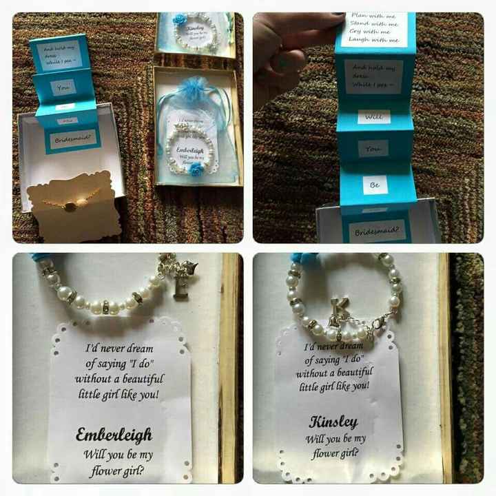 How did you ask your bridesmaids?