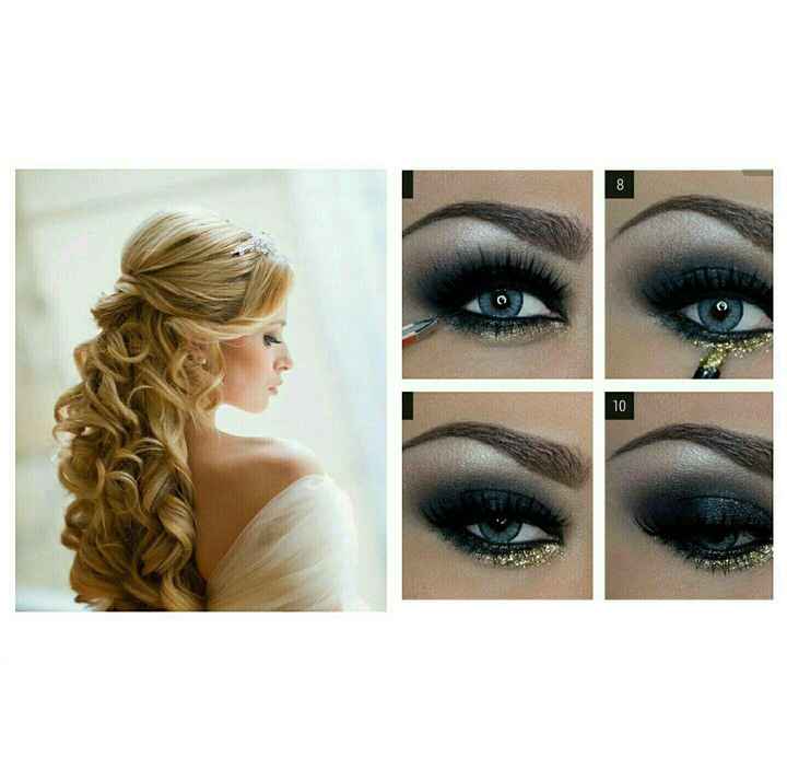 Show me 1 hair and 1 makeup inspiration you have for your wedding day!