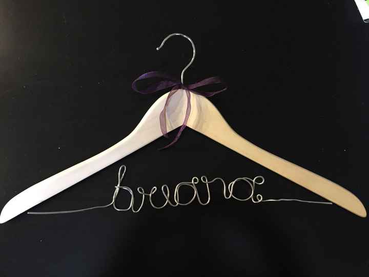 Bridesmaid DIY hangers