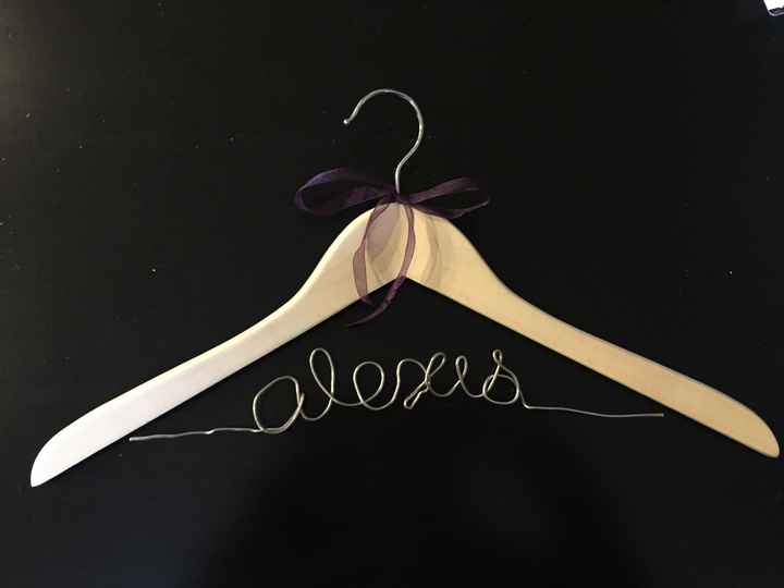 Bridesmaid DIY hangers