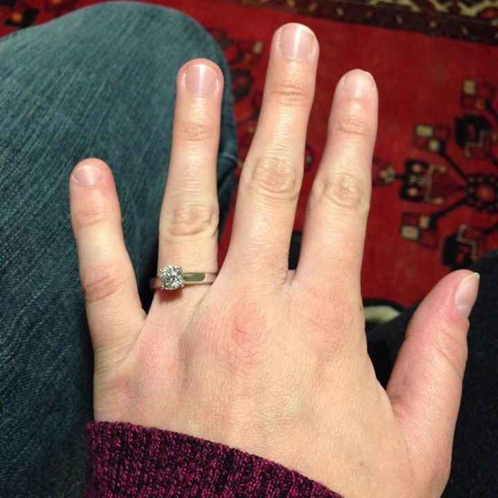 Still getting use to a ring on my finger!