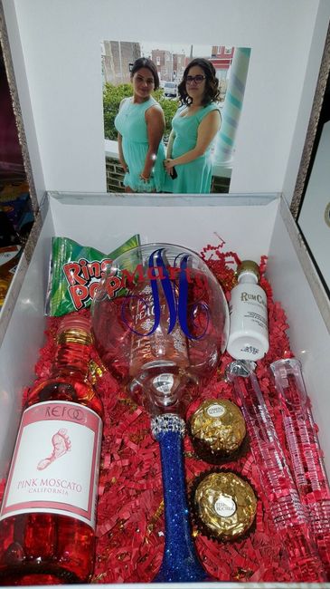 Bridesmaid gift- option A or B?