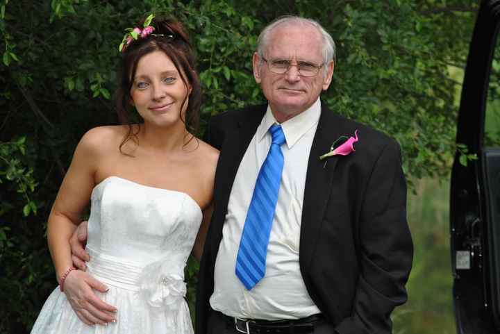 Show me your dress for an outside wedding..