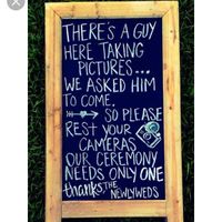 What happens if you *dont* do an unplugged ceremony sign? - 4