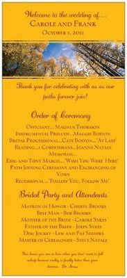 Brides are you doing wedding programs